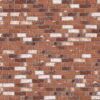 Bishop House Tumbled Half 3570 x 2016 mm Midland Brick texture Grey mortar