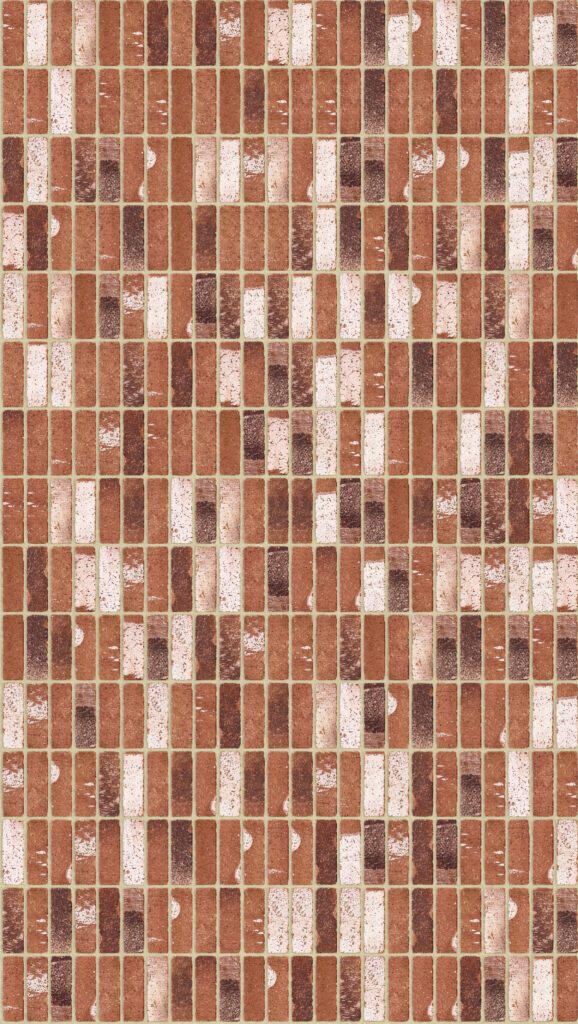 Bishop House Tumbled Soldier 2016 x 3570 mm Midland Brick texture Cream mortar