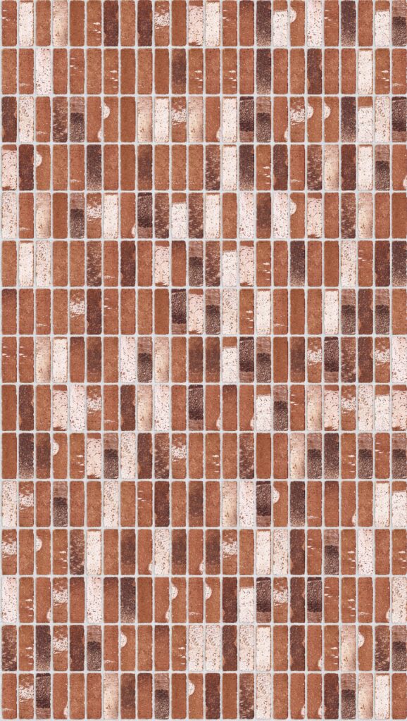 Bishop House Tumbled Soldier 2016 x 3570 mm Midland Brick texture White mortar