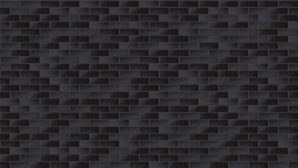 Estilo Nero Metalico Half 3570 x 2016 mm Midland Brick texture Charcoal mortar