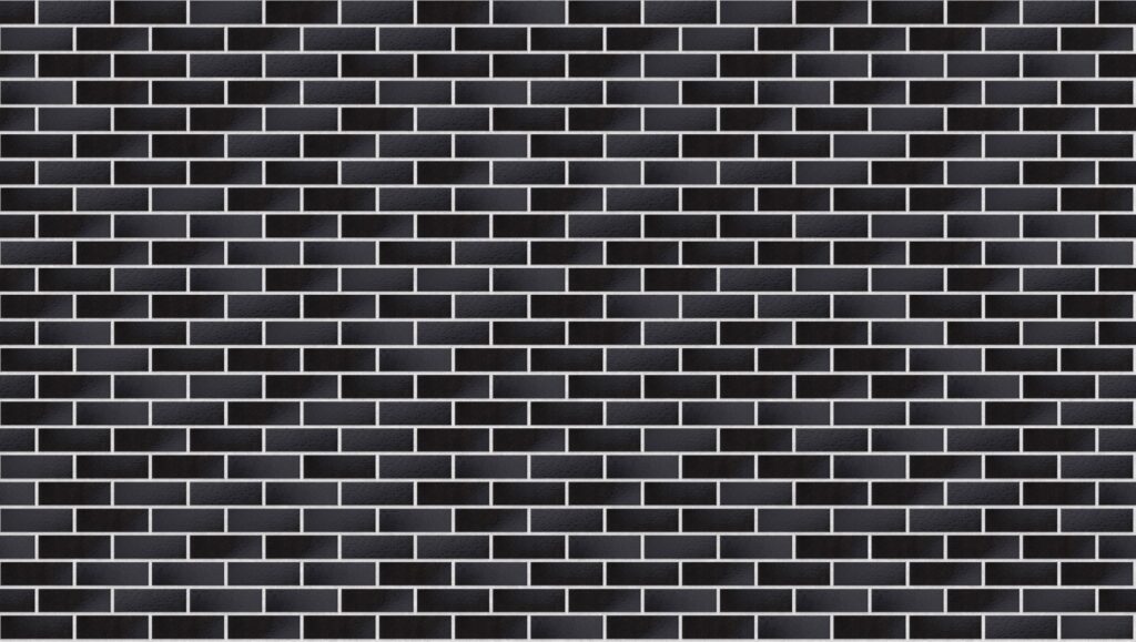 Estilo Nero Metalico Half 3570 x 2016 mm Midland Brick texture White mortar