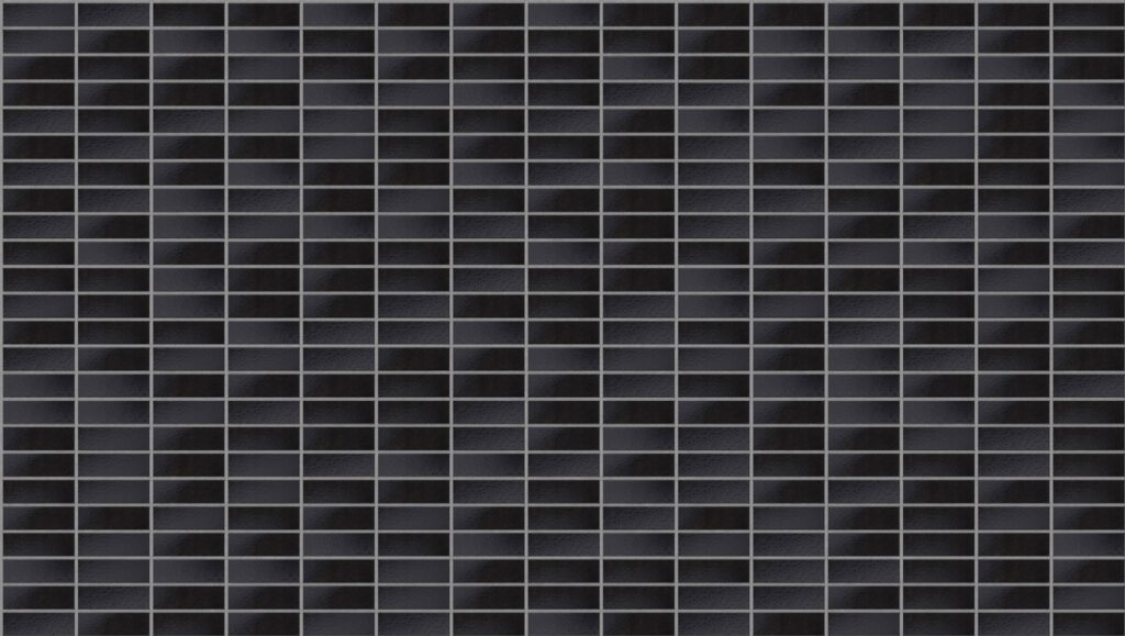 Estilo Nero Metalico Stack 3570 x 2016 mm Midland Brick texture Grey mortar