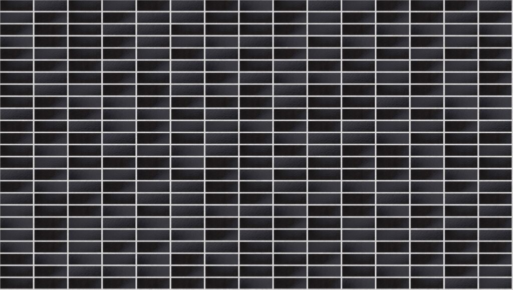 Estilo Nero Metalico Stack 3570 x 2016 mm Midland Brick texture White mortar