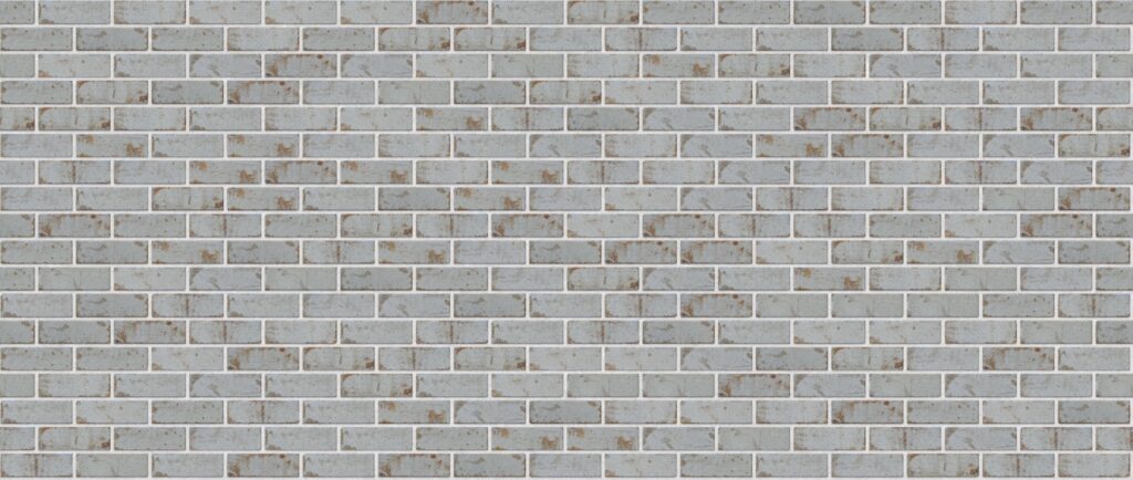 Harlem Half 3570 x 1512 mm Midland Brick texture White mortar