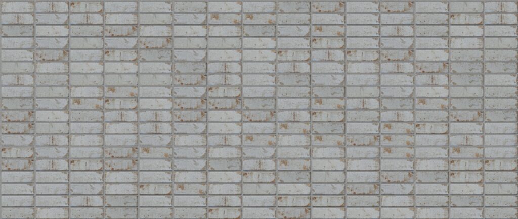 Harlem Stack 3570 x 1512 mm Midland Brick texture Grey mortar