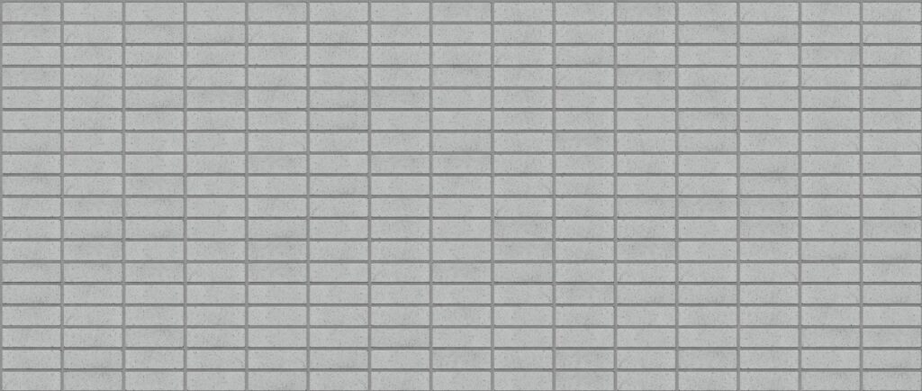 Haze Stack 3570 x 1512 mm Midland Brick texture Grey mortar