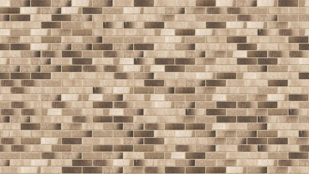 Laneway Vibe Half 3570 x 2016 mm Midland Brick texture Cream mortar