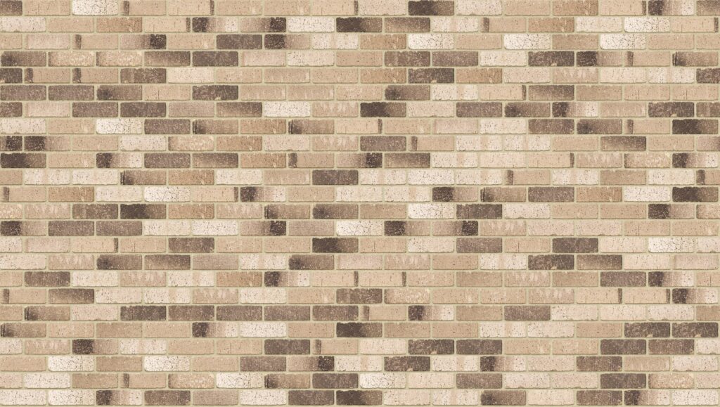 Laneway Vibe Tumbled Half 3570 x 2016 mm Midland Brick texture Cream mortar