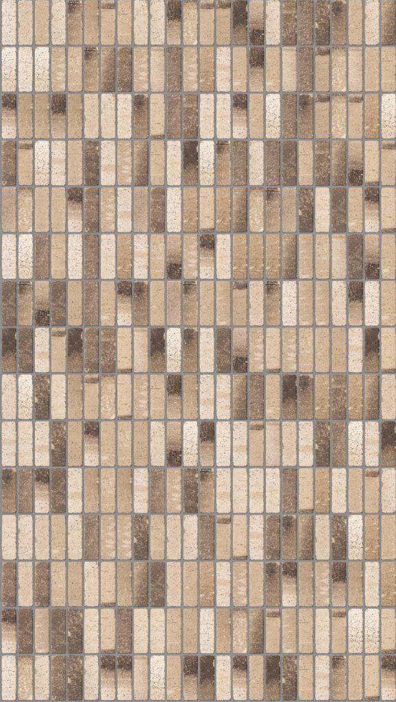 Laneway Vibe Tumbled Soldier 2016 x 3570 mm Midland Brick texture Grey mortar