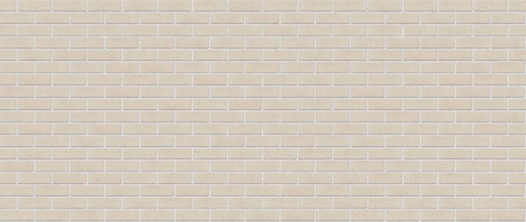 Panna Cotta Half 3570 x 1512 mm Midland Brick texture White mortar