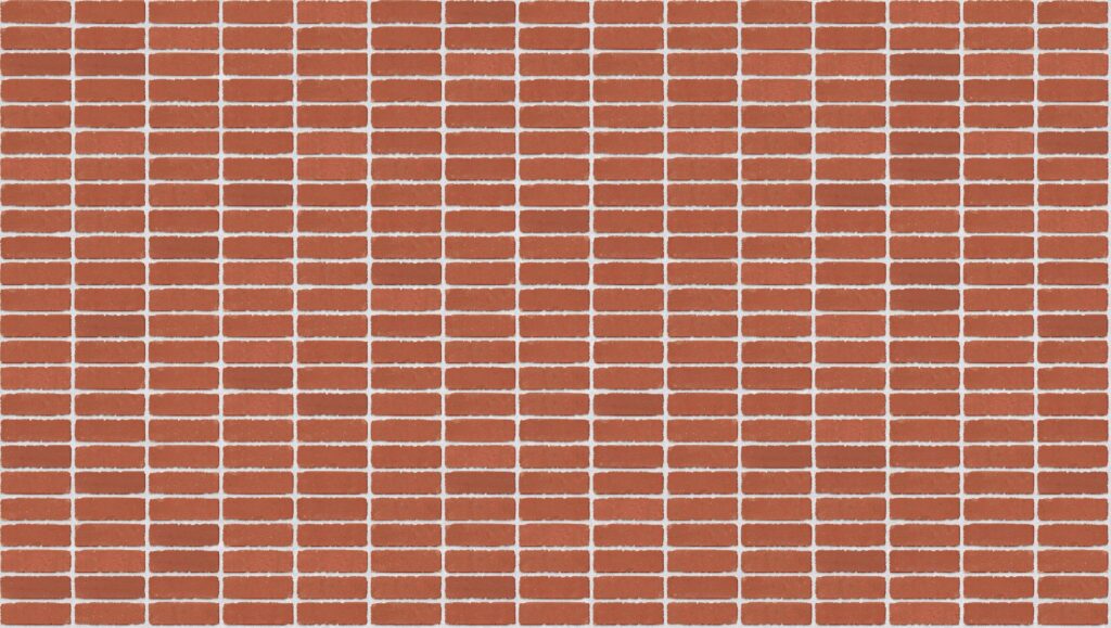 Red Smooth Tumbled Stack 3570 x 2016 mm Midland Brick texture White mortar