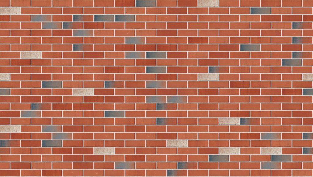 Restoration Red Half 3570 x 2016 mm Midland Brick texture White mortar