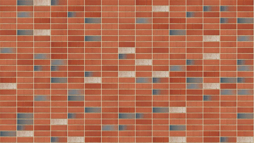 Restoration Red Stack 3570 x 2016 mm Midland Brick texture Cream mortar