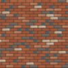 Restoration Red Tumbled Half 3570 x 2016 mm Midland Brick texture Charcoal mortar