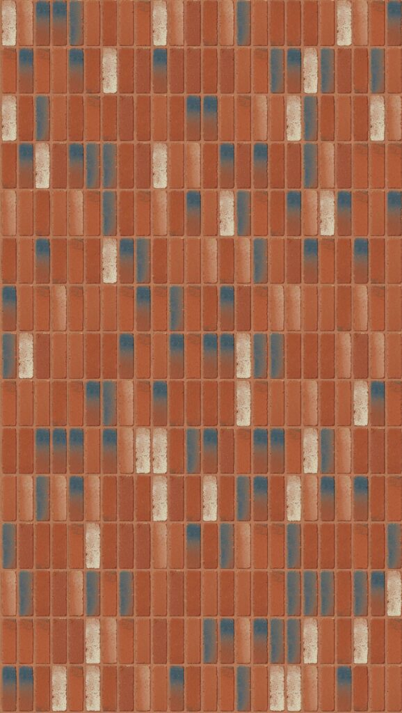 Restoration Red Tumbled Soldier 2016 x 3570 mm Midland Brick texture Red mortar