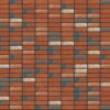 Restoration Red Tumbled Stack 3570 x 2016 mm Midland Brick texture Charcoal mortar