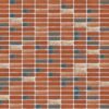 Restoration Red Tumbled Stack 3570 x 2016 mm Midland Brick texture White mortar