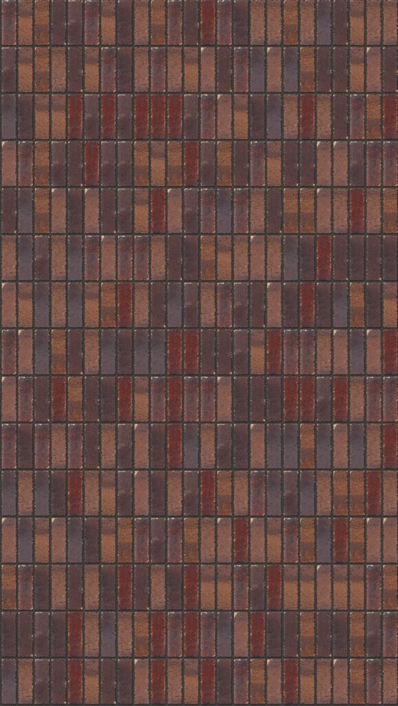 Subiaco Red Tumbled Soldier 2016 x 3570 mm Midland Brick texture Charcoal mortar