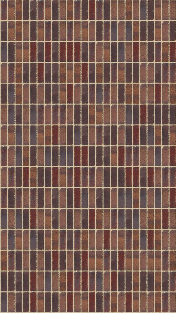 Subiaco Red Tumbled Soldier 2016 x 3570 mm Midland Brick texture Cream mortar