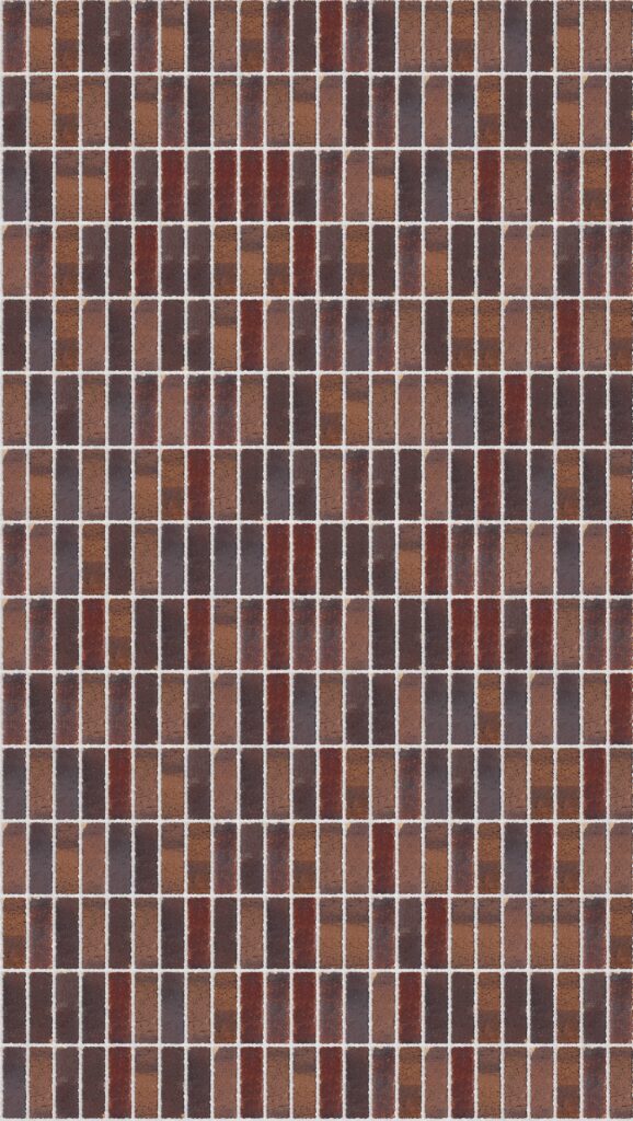 Subiaco Red Tumbled Soldier 2016 x 3570 mm Midland Brick texture White mortar