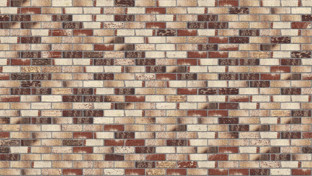 Treasury Red Half 3570 x 2016 mm Midland Brick texture Grey mortar