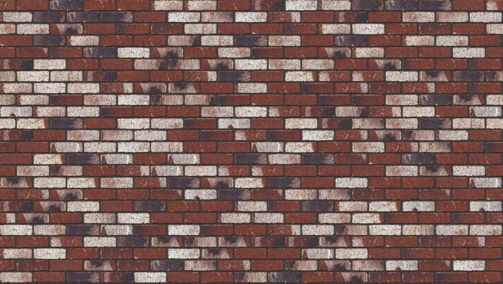 Treasury Red Tumbled Half 3570 x 2016 mm Midland Brick texture Charcoal mortar