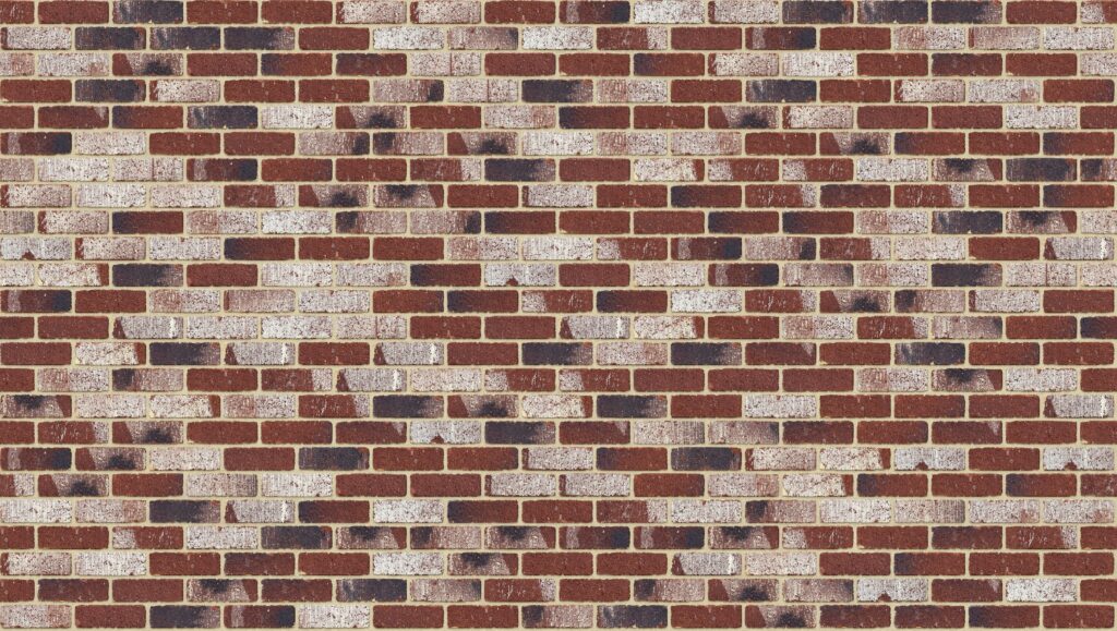 Treasury Red Tumbled Half 3570 x 2016 mm Midland Brick texture Cream mortar