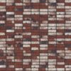 Treasury Red Tumbled Stack 3570 x 2016 mm Midland Brick texture Charcoal mortar