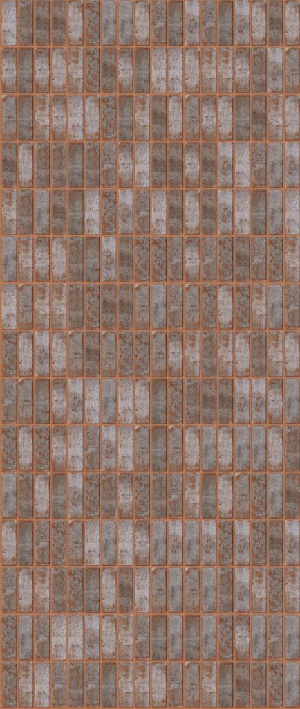 West Side Soldier 1512 x 3570 mm Midland Brick texture Red mortar