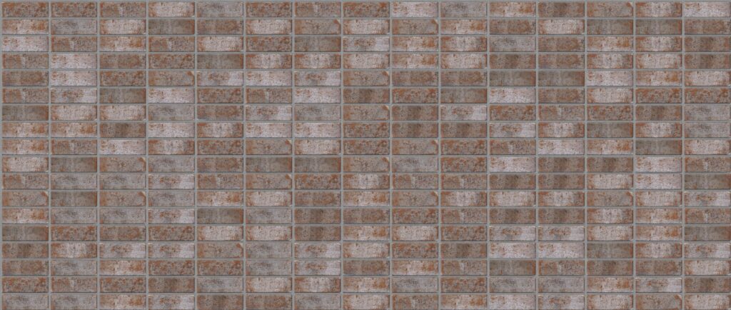 West Side Stack 3570 x 1512 mm Midland Brick texture Grey mortar